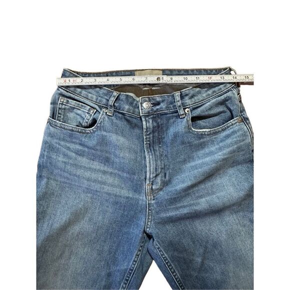 Everlane The Curvy Cheeky Straight Jean Classic Blue Raw Hem High rise sz 29 - Picture 7 of 12